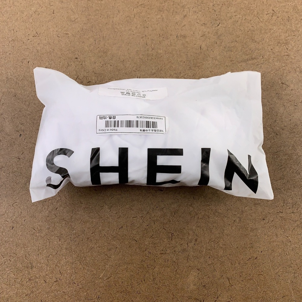 Shein Women's One Size White Lightweight Classic Crew Socks 5 Pairs NWT